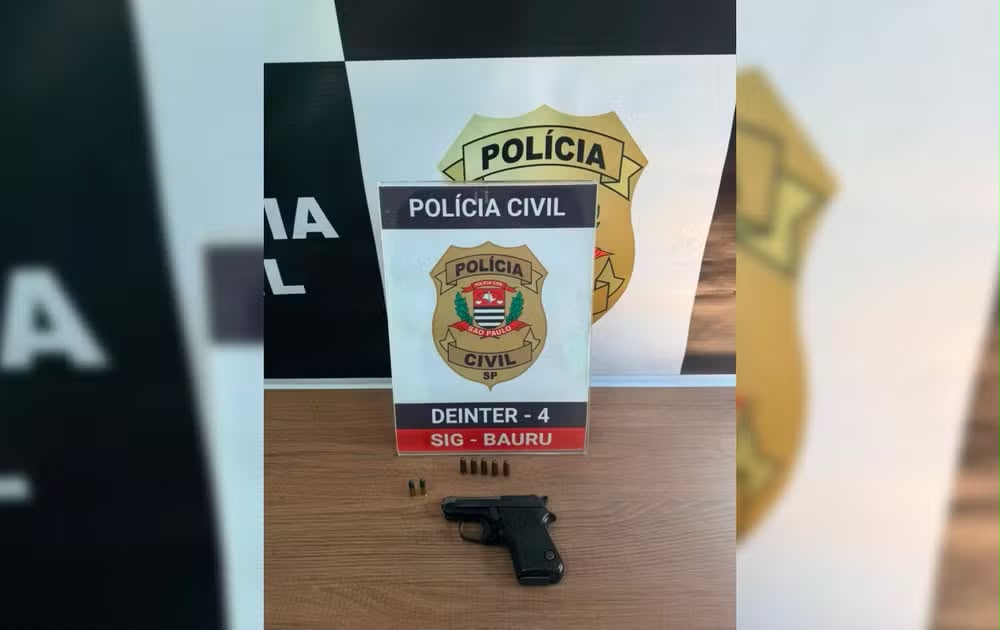 ARMA DE USO RESTRITO É ENCONTRADA ESCONDIDA EM CARRO; HOMEM É PRESO EM BAURU