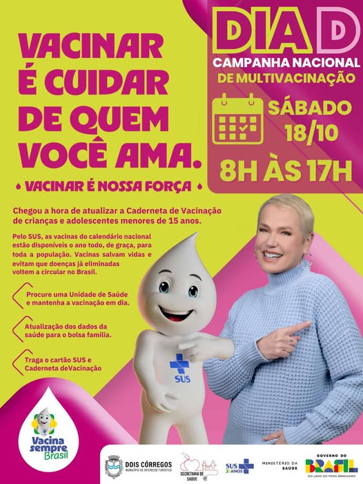 ​DIA D - CAMPANHA NACIONAL DE MULTIVACINAÇÃO!