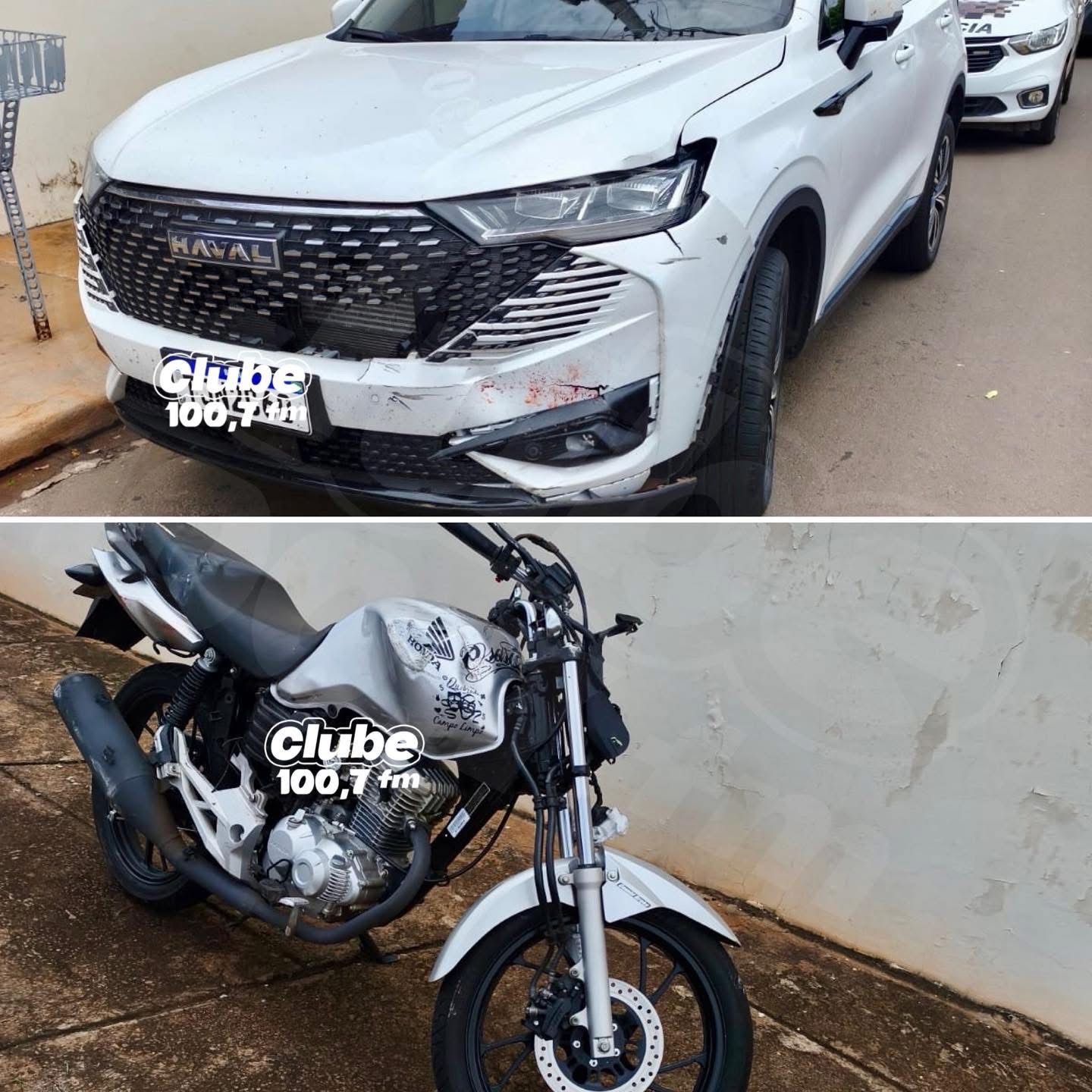 ​BARIRI: MOTOCICLISTA TEM FRATURA NAS DUAS PERNAS APÓS ACIDENTE - matéria por Diego Santos