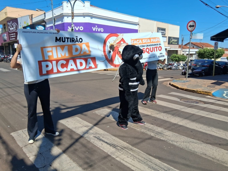 BARIRI : "É ESSENCIAL ELIMINAR QUALQUER RECIPIENTE QUE POSSA ACUMULAR ÁGUA DENTRO E FORA DE CASA”, RESSALTOU