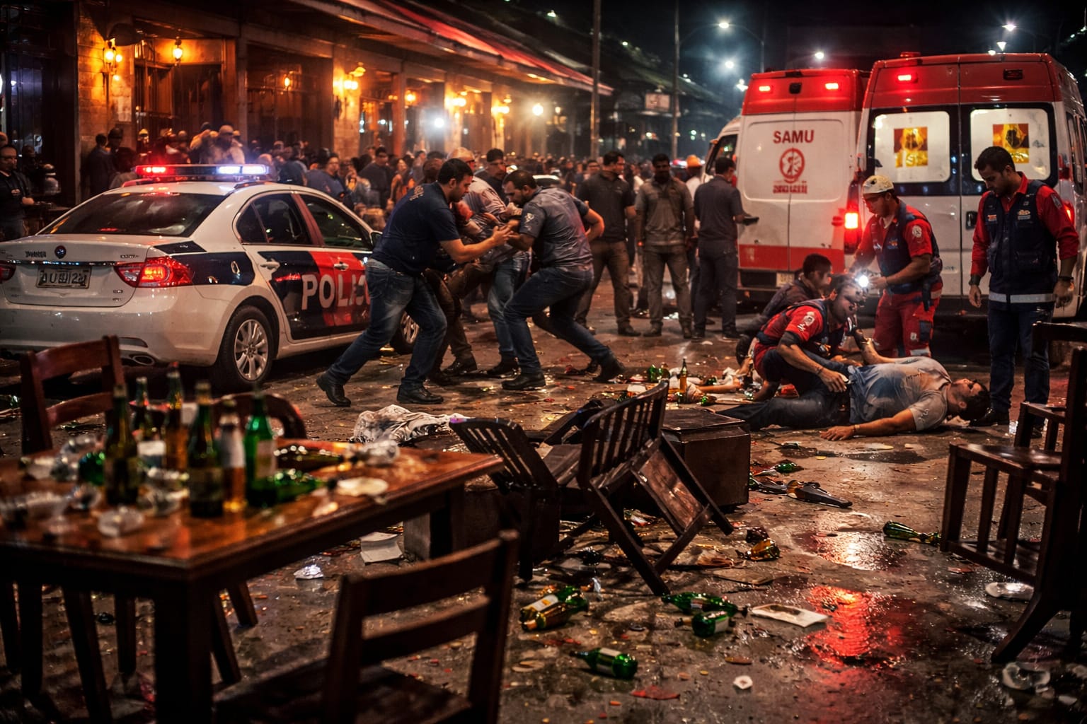 ATENÇÃO: CONFUSÃO EM ADEGA DEIXA TRÊS MULHERES FERIDAS EM JAÚ