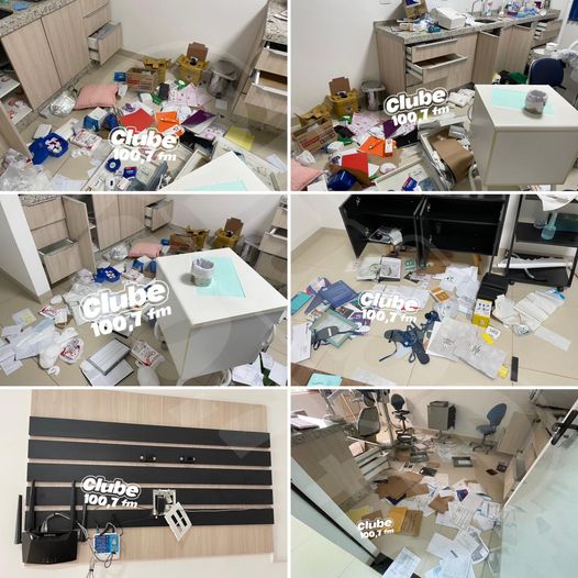 BARIRI: BANDIDOS INVADEM, REVIRAM E FURTAM CONSULTÓRIO ODONTOLÓGICO NO CENTRO