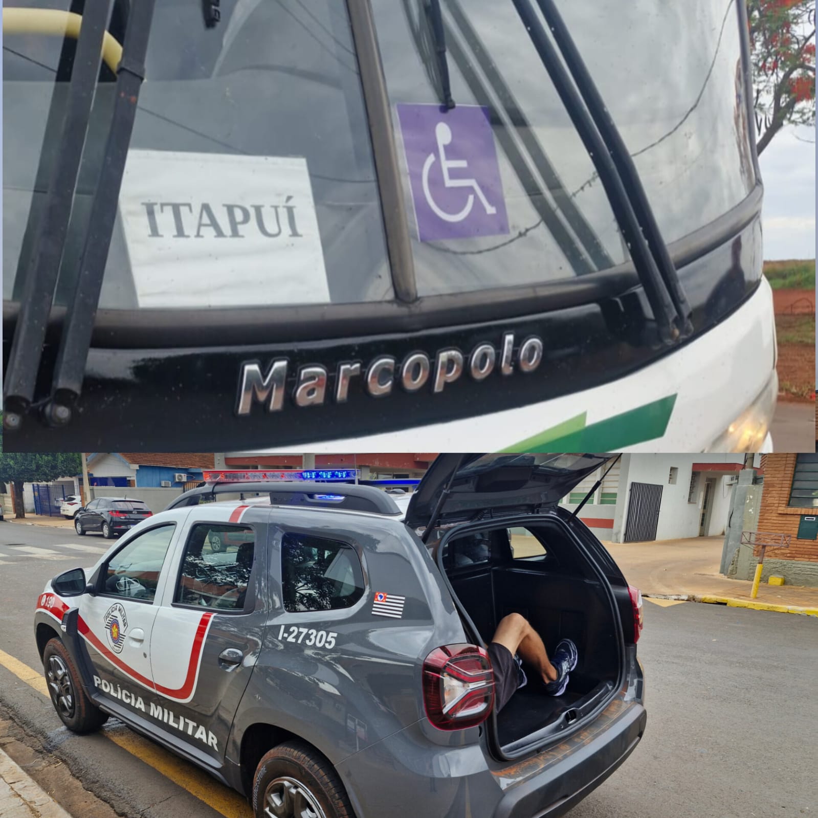 ​POLÍCIA MILITAR DE ITAPUÍ FLAGRA HOMEM COM CRACK EM ÔNIBUS VINDO DE JAÚ