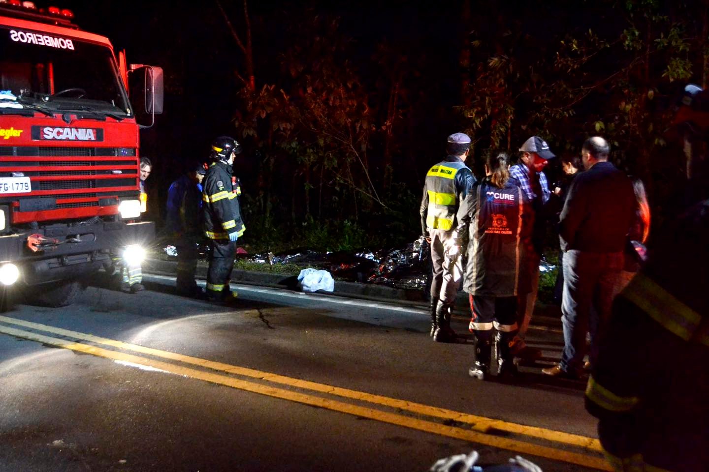 ACIDENTE NA SERRA DE BROTAS: CAMINHÃO E ÔNIBUS SE ENVOLVEM EM COLISÃO APÓS QUEDA DE ÁRVORE