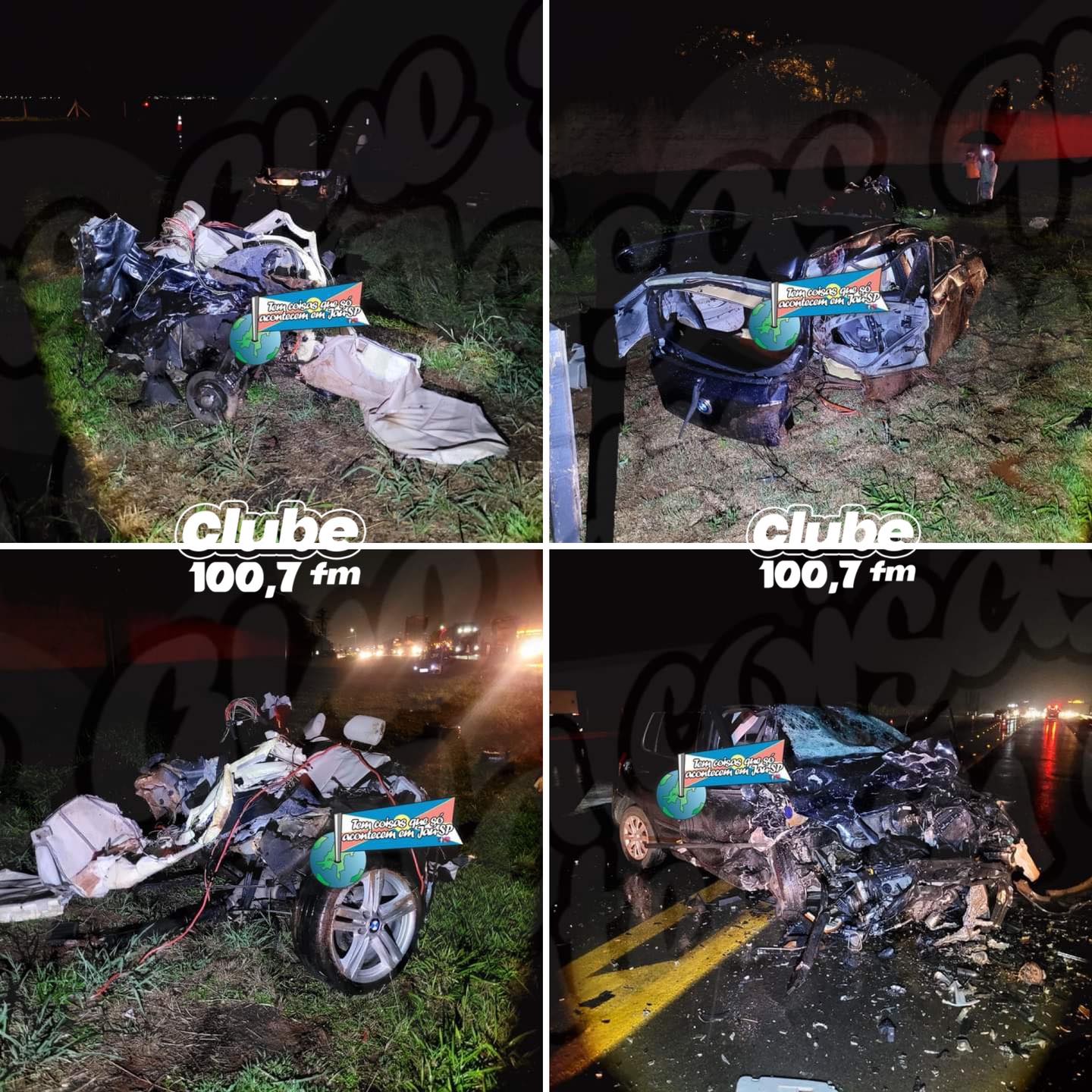 SP-255: CARRO SE PARTE AO MEIO EM ACIDENTE NA JAÚ-BARRA