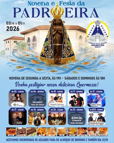 Festa de Nossa Senhora Aparecida em Bariri!!!