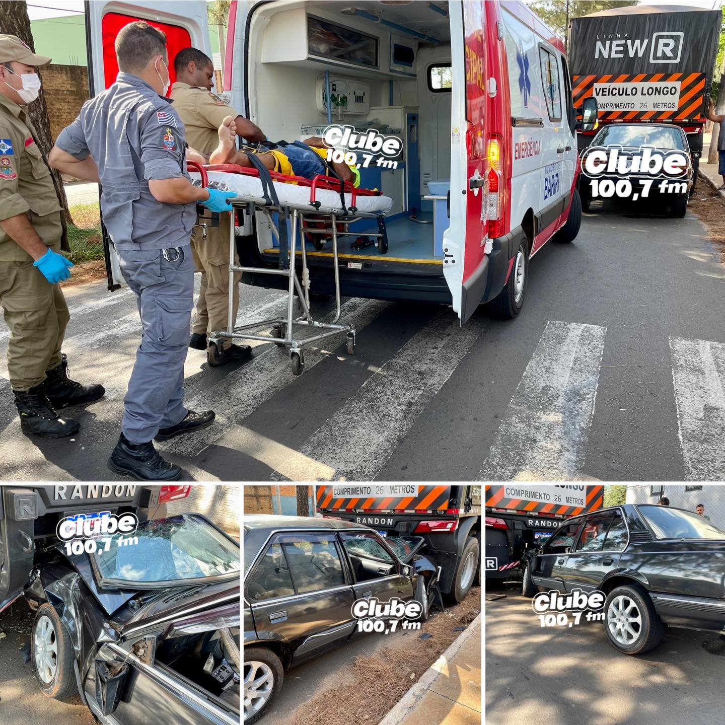 BARIRI: CARRO COLIDE NA TRASEIRA DE CARRETA E DEIXA UM FERIDO