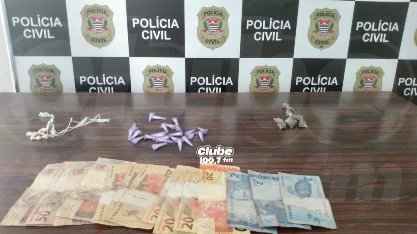 BARIRI: POLÍCIAS CIVIL E MILITAR PRENDEM JOVEM POR TRÁFICO DE DROGAS