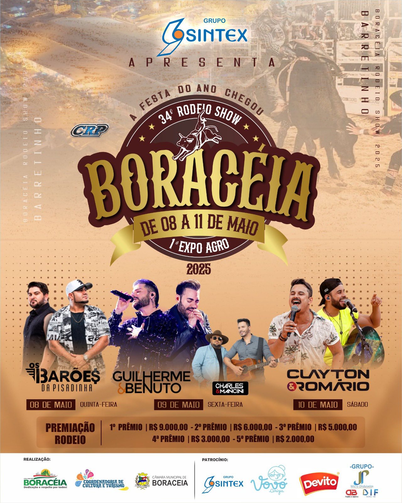 34º BORACÉIA RODEIO SHOW E SUAS ATRAÇÕES