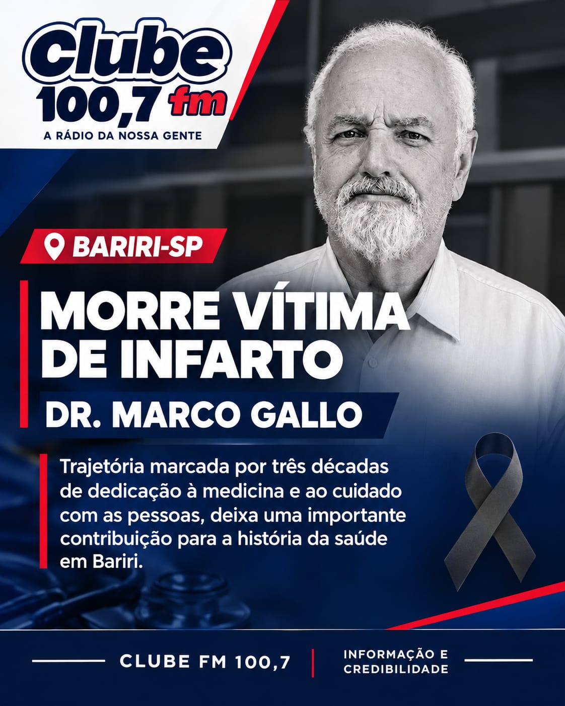 🕊️ BARIRI: DR. MARCO ANTONIO GALLO DEIXA LEGADO DE 40 ANOS DE DEDICAÇÃO À MEDICINA
