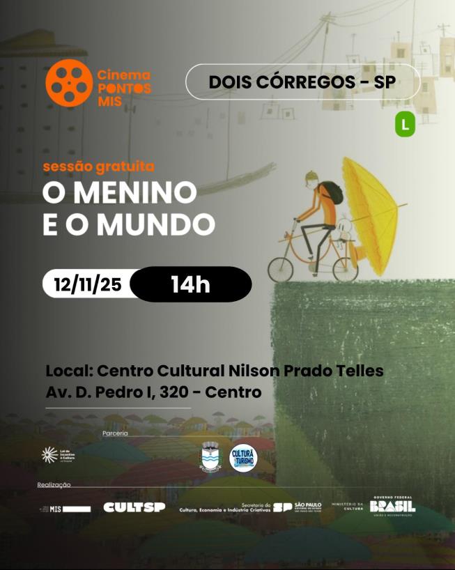 DOIS CÓRREGOS: SESSÃO DE CINEMA PONTOS MIS