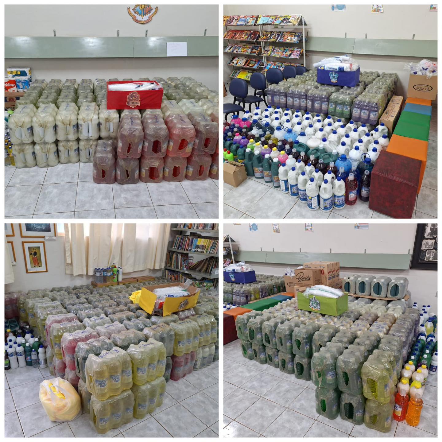 BARIRI: ESCOLA ARRECADA CERCA DE 7 TONELADAS DE PRODUTOS PARA ENTIDADES
