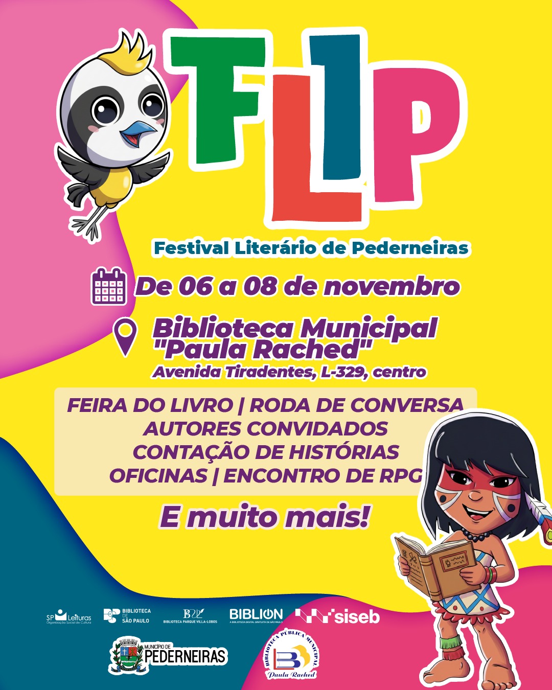 PEDERNEIRAS LANÇA 1º FESTIVAL LITERÁRIO E CONVOCA AUTORES E ARTISTAS DA REGIÃO PARA PARTICIPAR