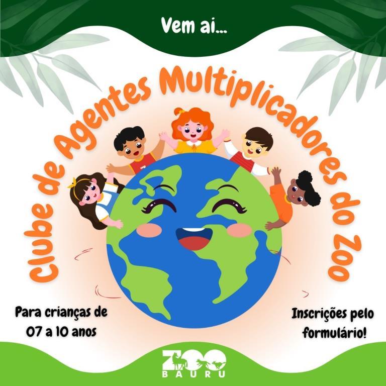 ZOOLÓGICO MUNICIPAL ABRE INSCRIÇÕES PARA O CLUBE DE AGENTES MULTIPLICADORES NESTA TERÇA-FEIRA.