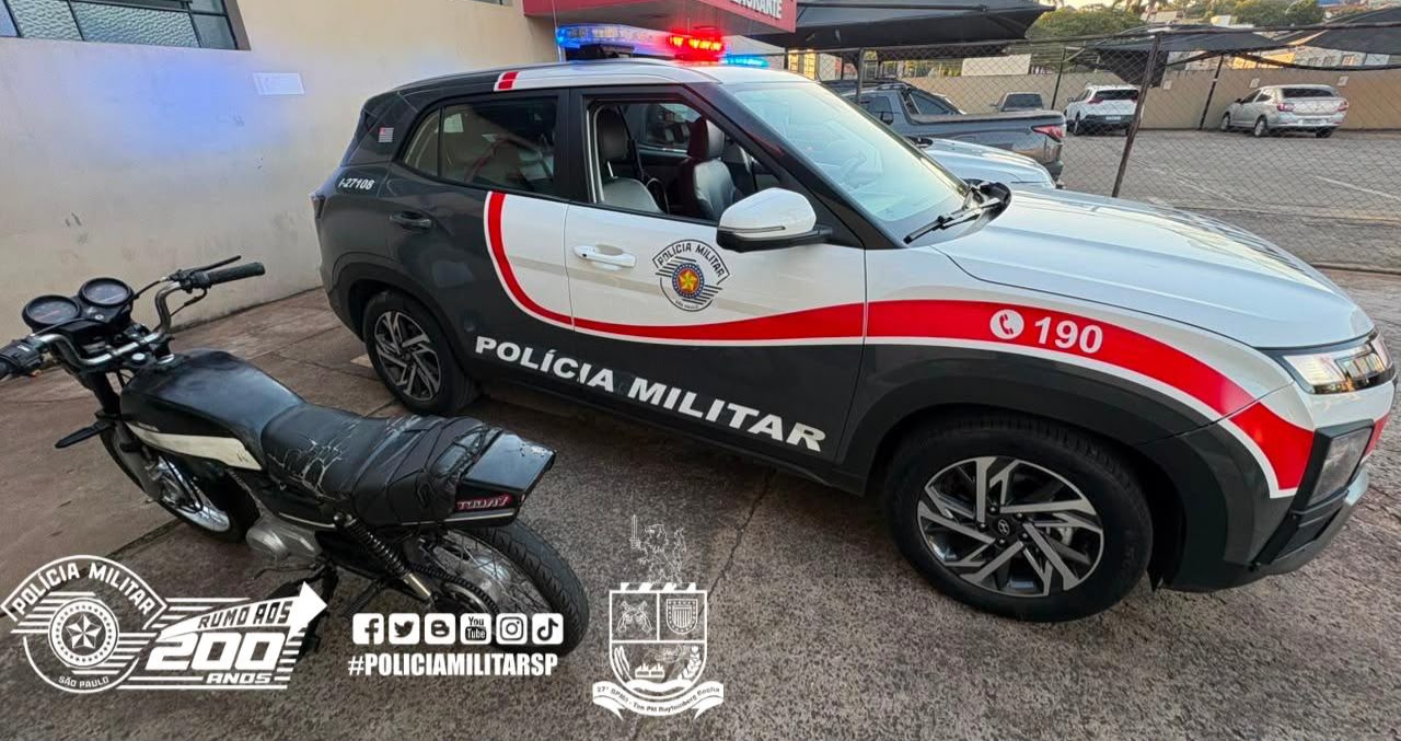 ATENÇÃO: ADOLESCENTE É FLAGRADO COM MOTOCICLETA ADULTERADA EM JAÚ; VEÍCULO FOI APREENDIDO